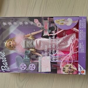 Glamorous Doll with Pink and Silver Gown